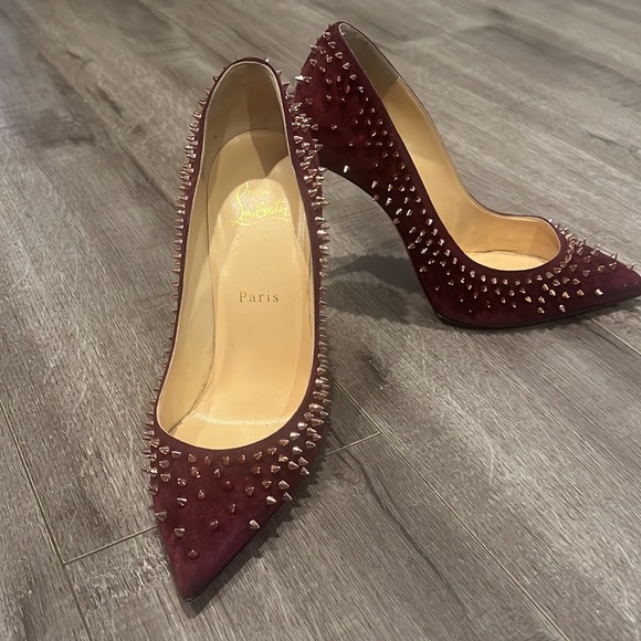 Beautiful purple and gold Christian Louboutin heels! - Picture 3 of 5